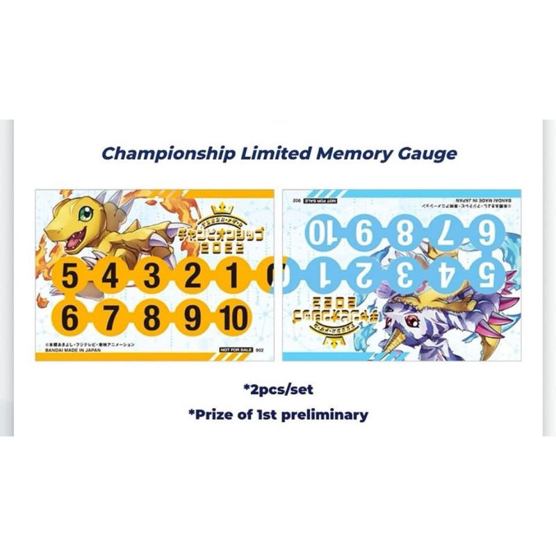digimon card game championship 2022 memory gauge set Shopee Malaysia