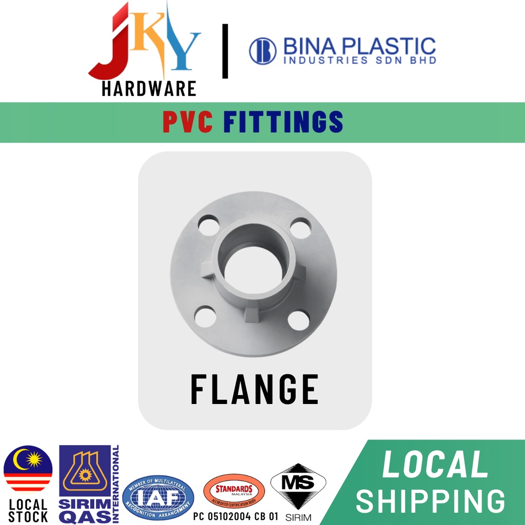 25MM/ 40MM/ 50MM/ PVC FLANGE PVC Fitting PVC Connector Pipe
