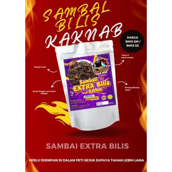 SAMBAII EXTRA BILIS KAK NAB | Shopee Malaysia