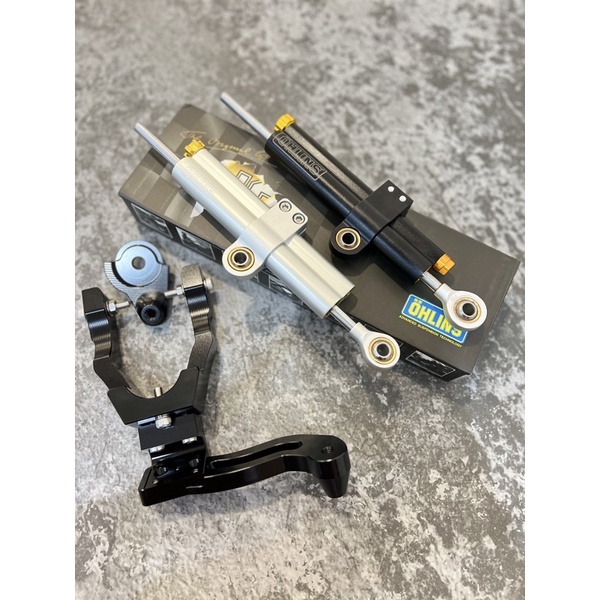 Yamaha RXZ Steering Damper Bracket +OHLINS STEERING DAMPER Just Plug n