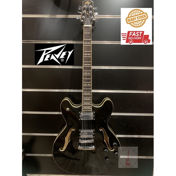 PEAVEY JF-1 Semi Hollow Electric Guitar Black Jazz Guitar | Shopee Malaysia