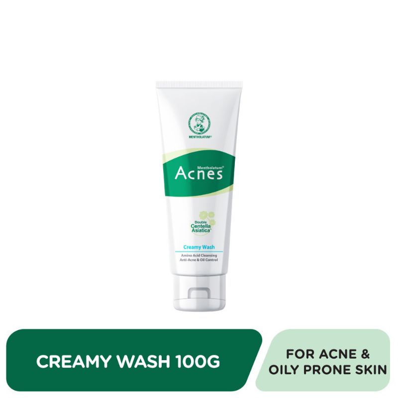 (GENUINE) Mentholatum Acnes Creamy Wash 100g (AntiAcne/Oil Control