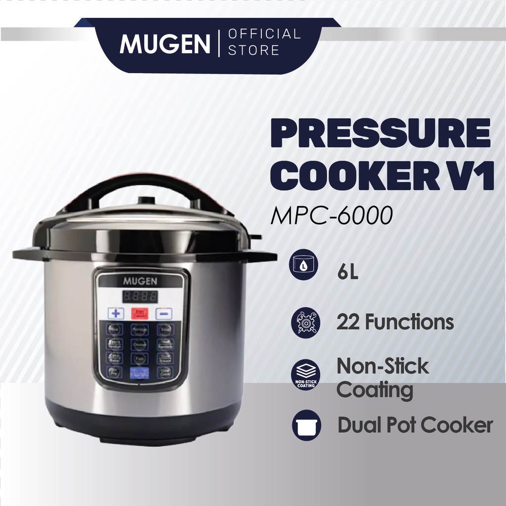 MUGEN Smart Pressure Cooker V1 (MPC-6000) | Shopee Malaysia