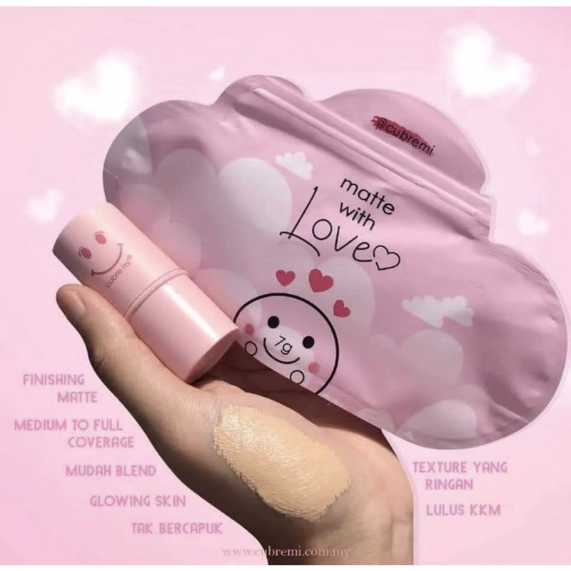 CUBREMI MATTE STICK FOUNDATION 💯% ORI HQ