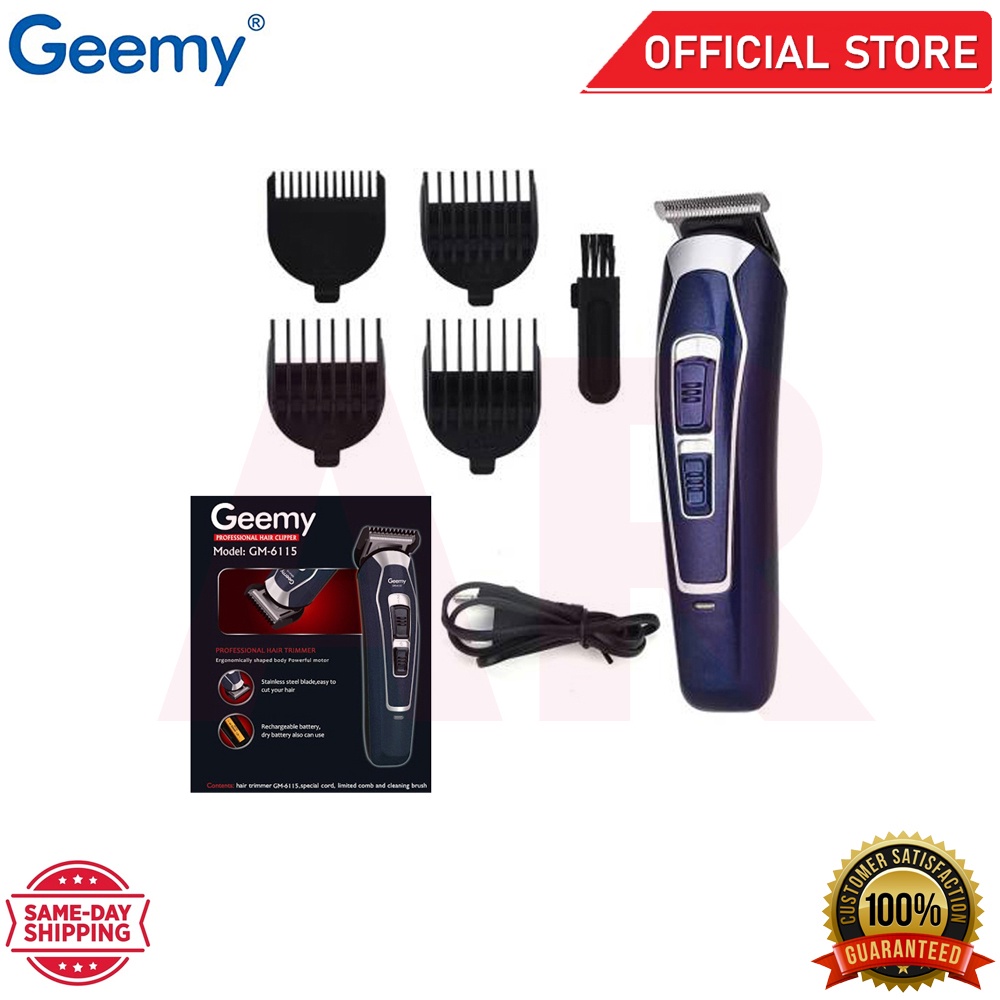 Geemy GM 6115 Hair Clipper Rechargeable Hair Trimmer Men Beard Trimmer