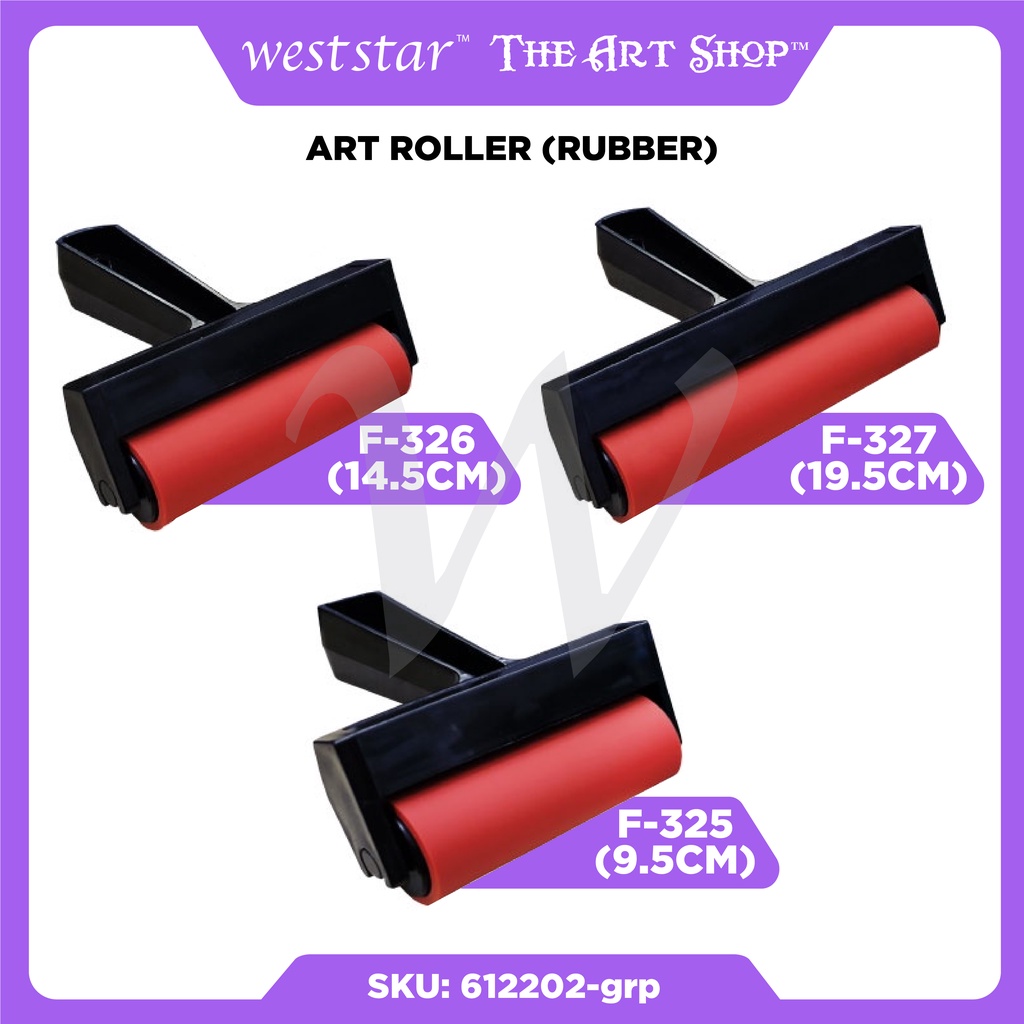 [Weststar] Art Roller / Rubber Brayer for Printmaking With Plastic