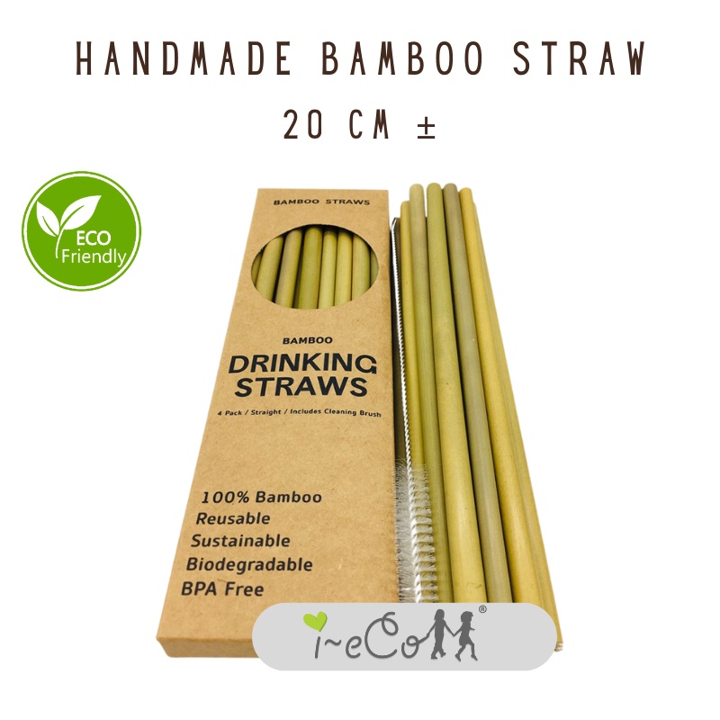 Handmade Bamboo Straw I Biodegradable Straw I Recycle Straw I Eco Friendly