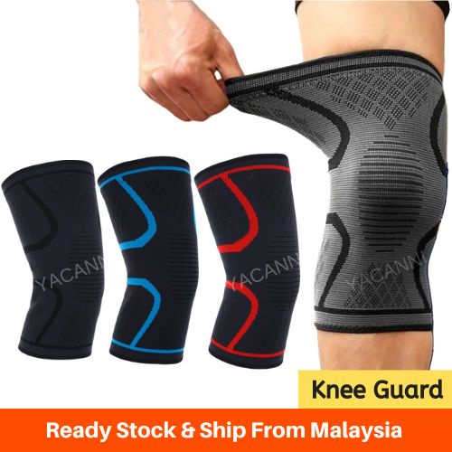 1PCS Anti Slip Elastic Compression Sleeve Knee Guard Knee Brace Knee Support Knee Pad Outdoor Sports Pelindung Lutut