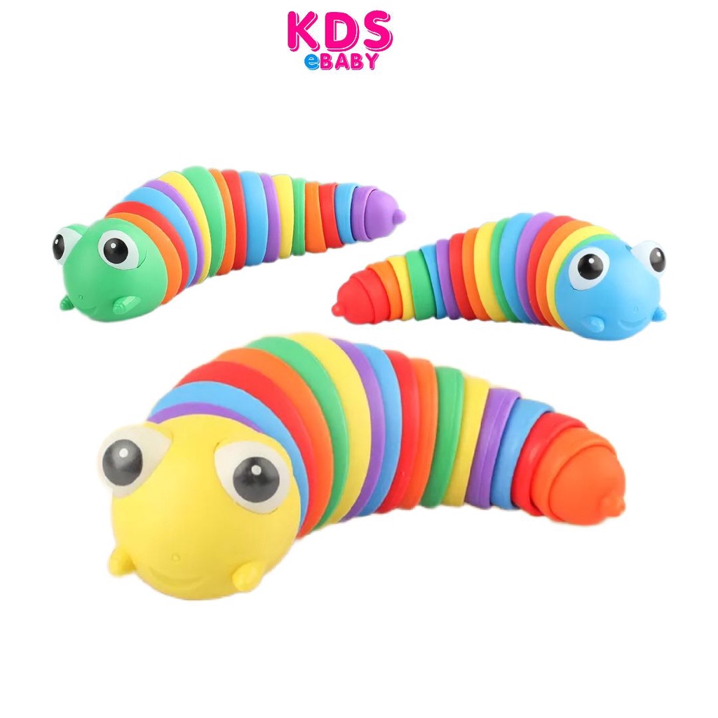 [KDS E Baby] Fidget Slug 3D Printed Caterpillar Toy Wiggle Antistress ...