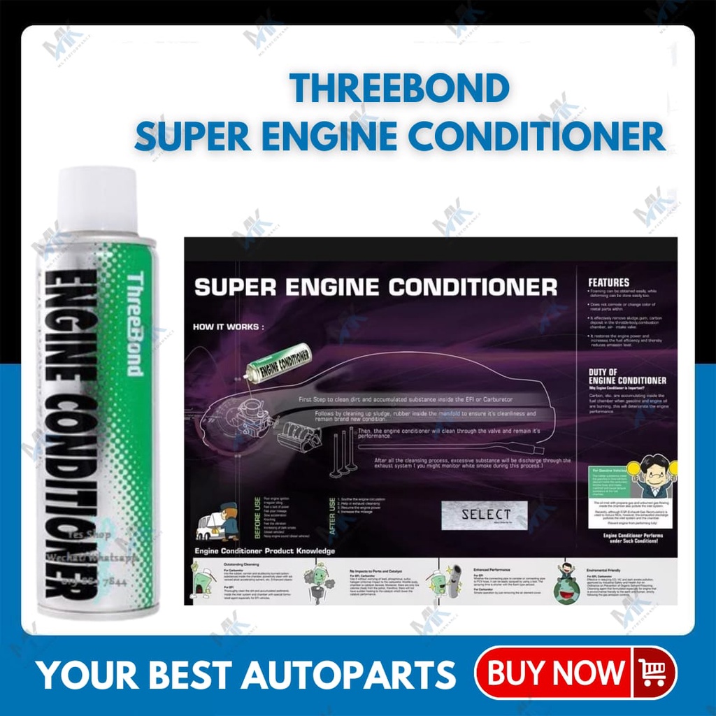 Threebond Super Engine Conditioner Decarb Throttle Body CLEANER 240ml