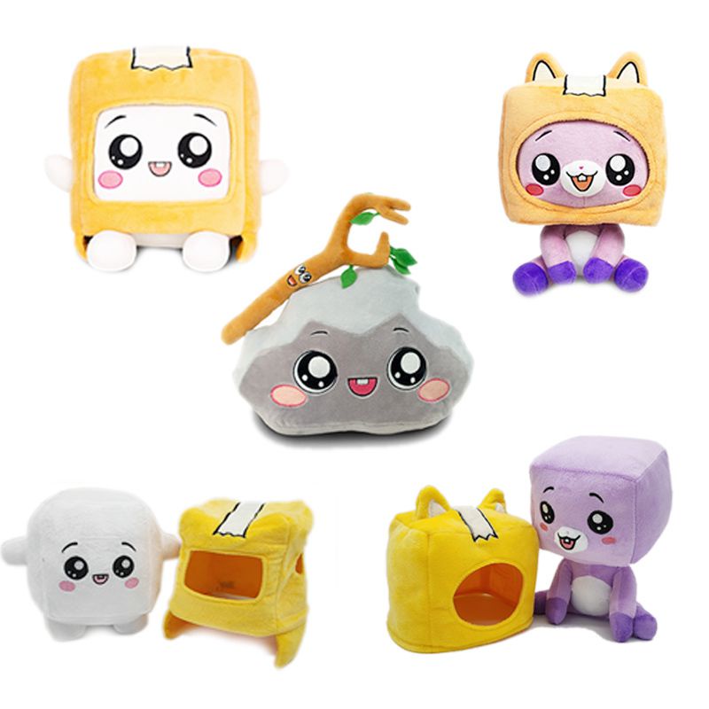 Lankybox Boxy/Foxy/Rocky Removable Cartoon Robot Soft Toy Plush ...