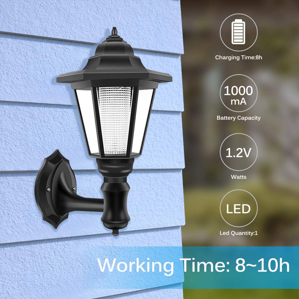Outdoor Solar Poweredwall Light Waterproof Led Solar Wall Lamp Solar