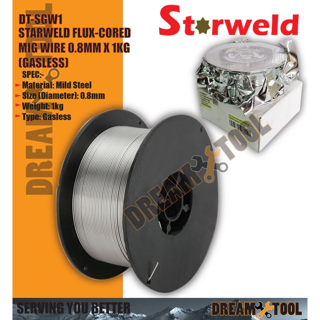 *GASLESS WIRE/WELDING MACHINE* Starweld FluxCored Gasless Wire 0.8mm x
