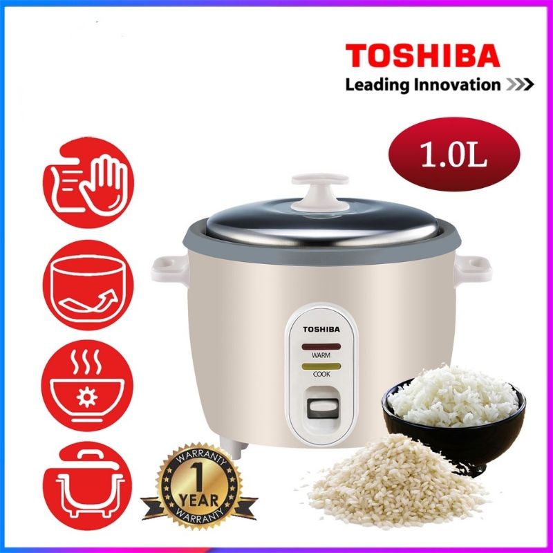 TOSHIBA RICE COOKER 1.0L RCT10CEMY Shopee Malaysia