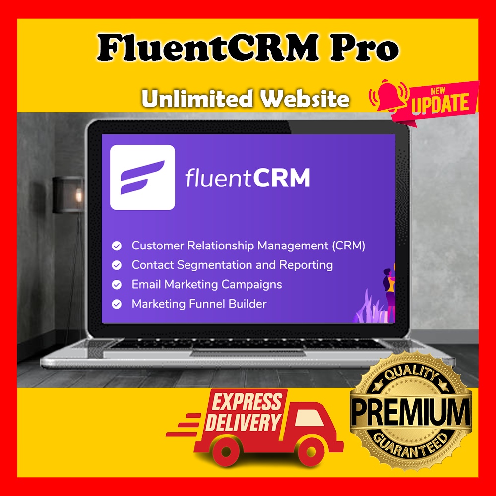 FluentCRM Pro - Email Marketing Automation For WordPress [Lifetime Update + Unlimited Website]