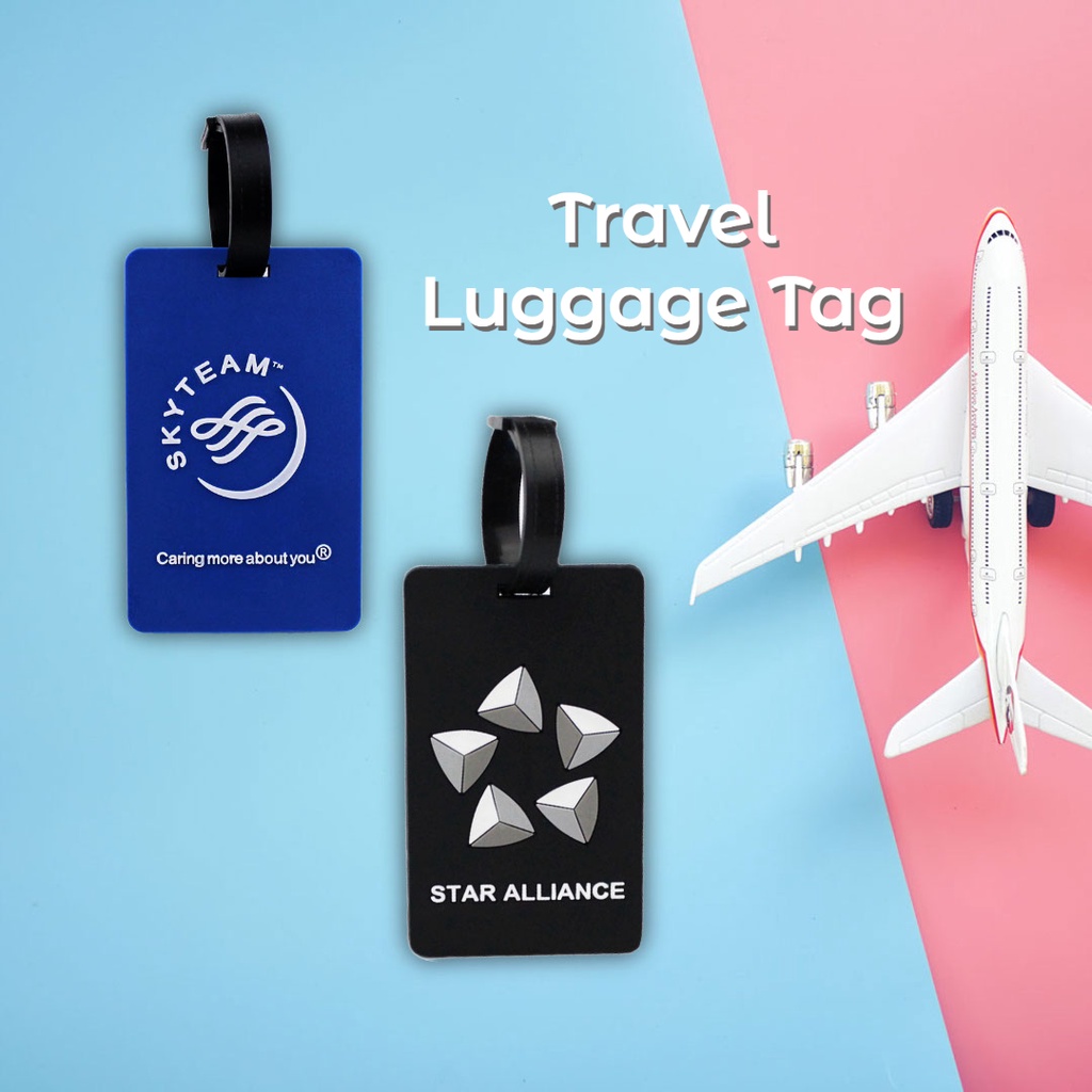 SKYTEAM STAR ALLIANCE Travel Luggage Tag Baggage Label | Shopee Malaysia