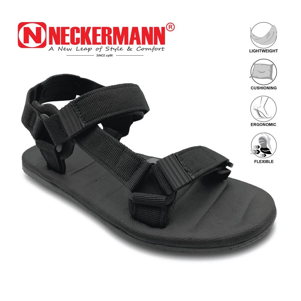 Tentakel loyaliteit papier Neckermann Men's Rider V2 Monochrome Sports Sandals - Black | Shopee  Malaysia