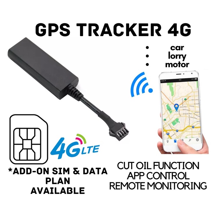 4G GPS Tracker Locator for Car Bike Truck Lorry Stop Engine Function