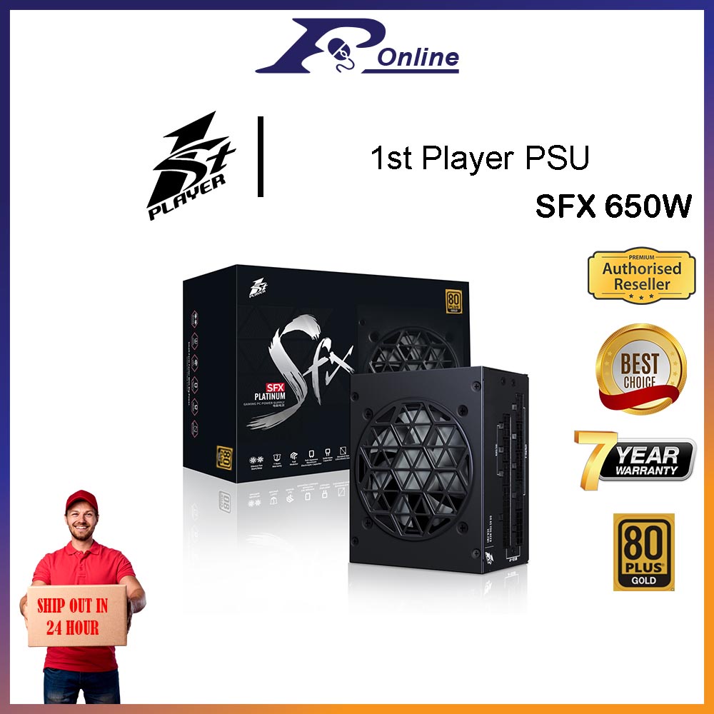 1st Player ITX Power Supply SFX 6.5/7.5 Full Modular 650w 80plus Gold