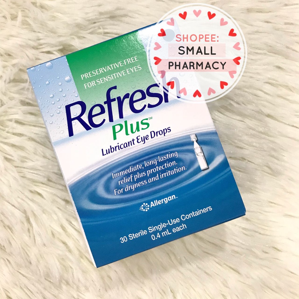 Allergan Refresh Plus Lubricant Eye Drops (30s) exp9/23 501509 | Shopee ...