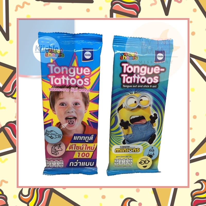 Tongue Tattoos Paper Candy Fun On The Tongue. Shopee Malaysia