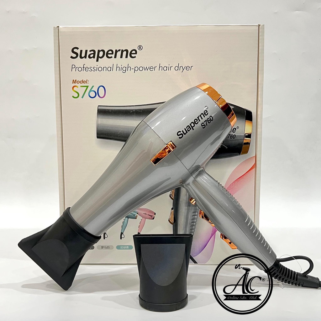 Suaperne Professional Salon High-power Hair Dryer Model S760 发廊专业风筒 吹风筒 Salon Hair Dryer Saloon Ready Stock in Malaysia