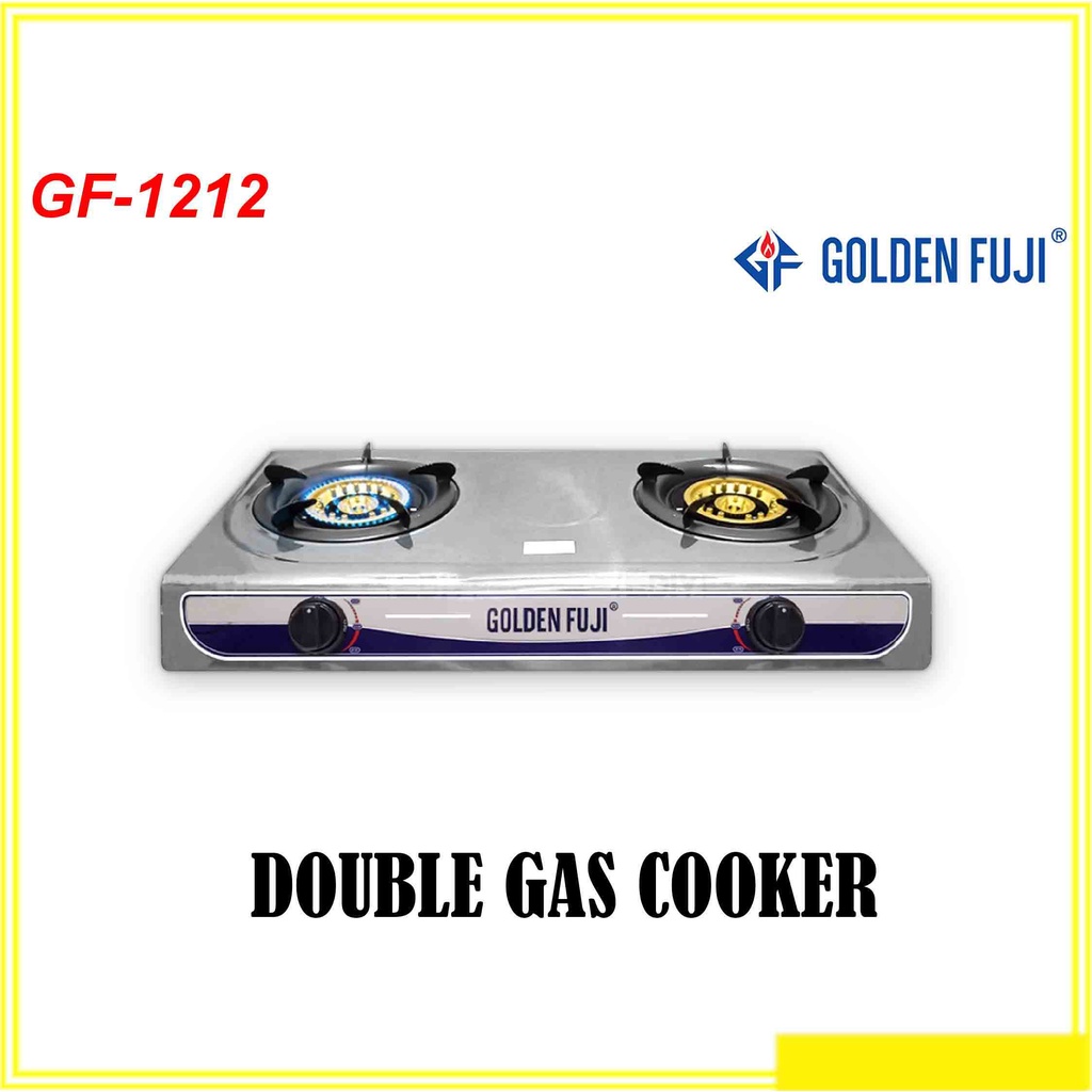 GOLDEN FUJI GF 1212 DOUBLE GAS COOKER SIRIM Shopee Malaysia