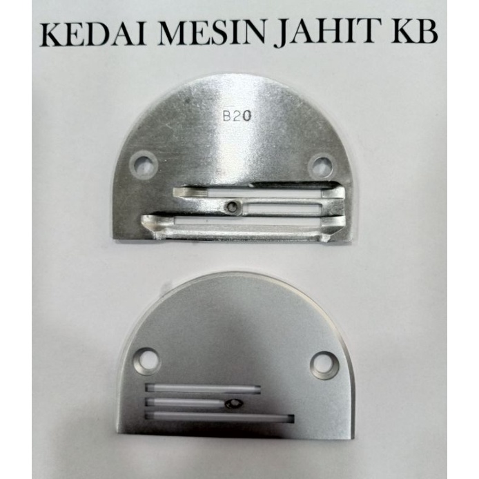 Sewing machine B size needle plate and feed dog for single needle