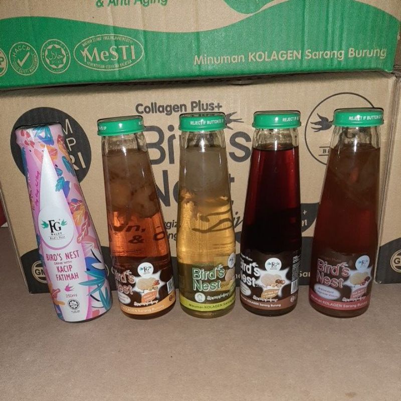 FGWalet collagen plus bird nest drink Honey Longan/Luo Han Guo/Red