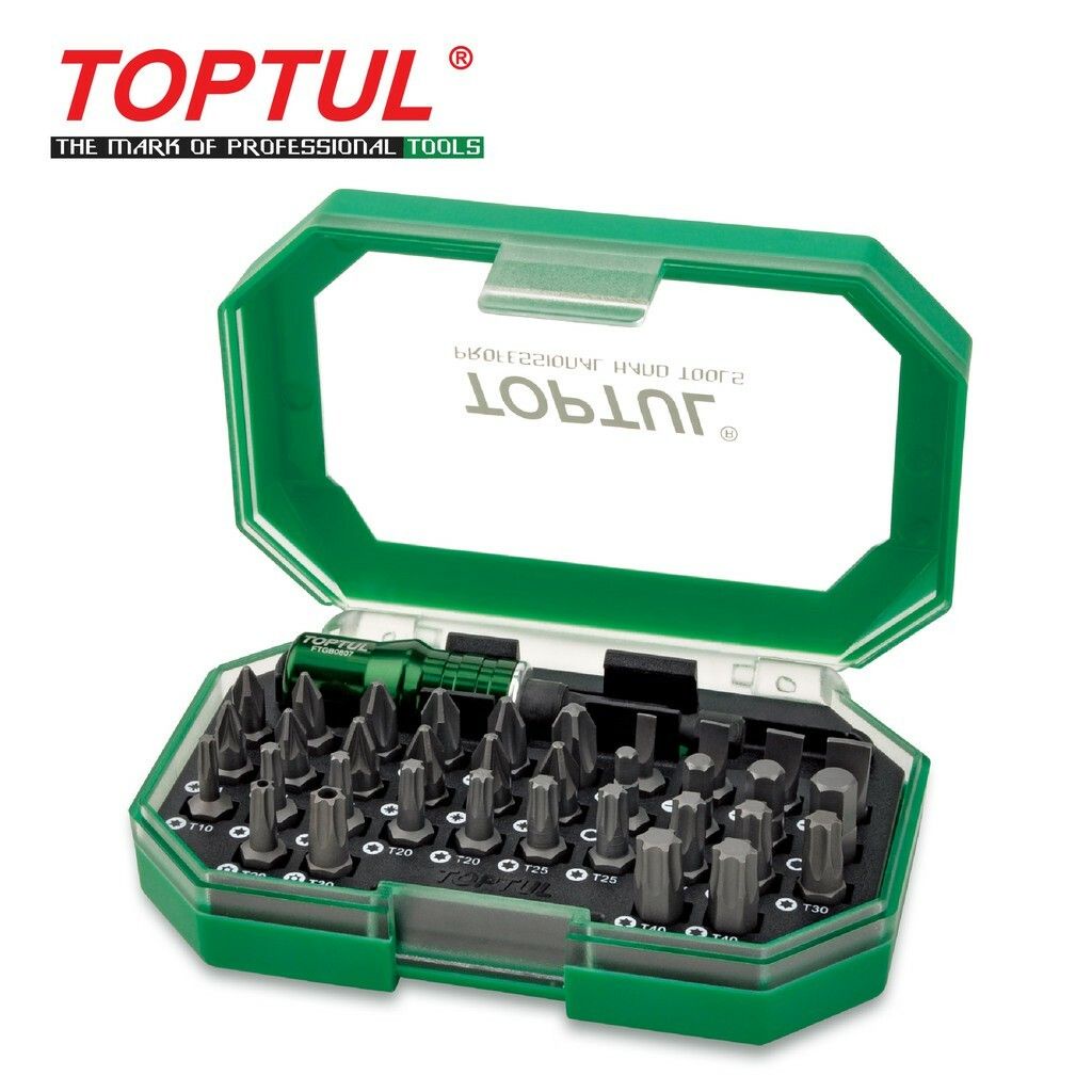 TOPTUL 35pcs 1/4"Hex Drive Screwdriver Bit Set GACW3502 Shopee Malaysia
