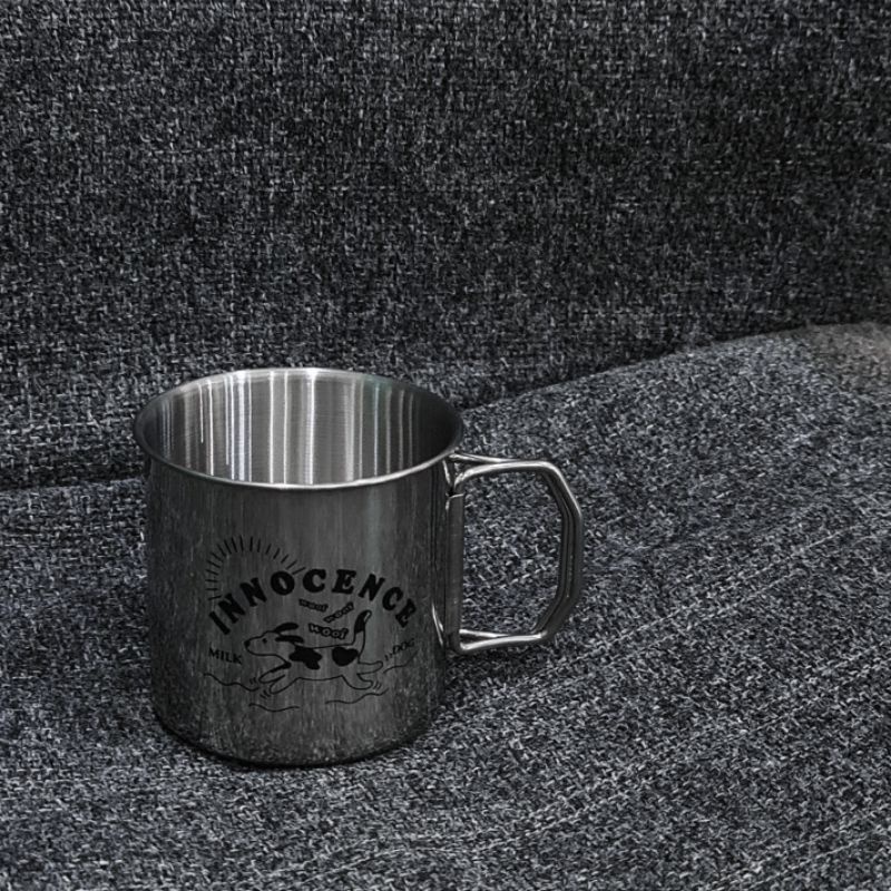 HICCUP Ins korean camping mug cup aesthetic 304 stainless steel cup gift Hadiah Cawan khemah 不锈钢露营杯子可爱韩式卡通杯