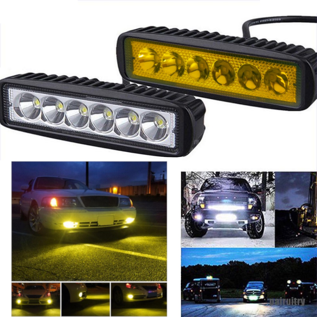 18W Spot LED Work Light Bar Driving Lamp Fog Off Road SUV Car Boat