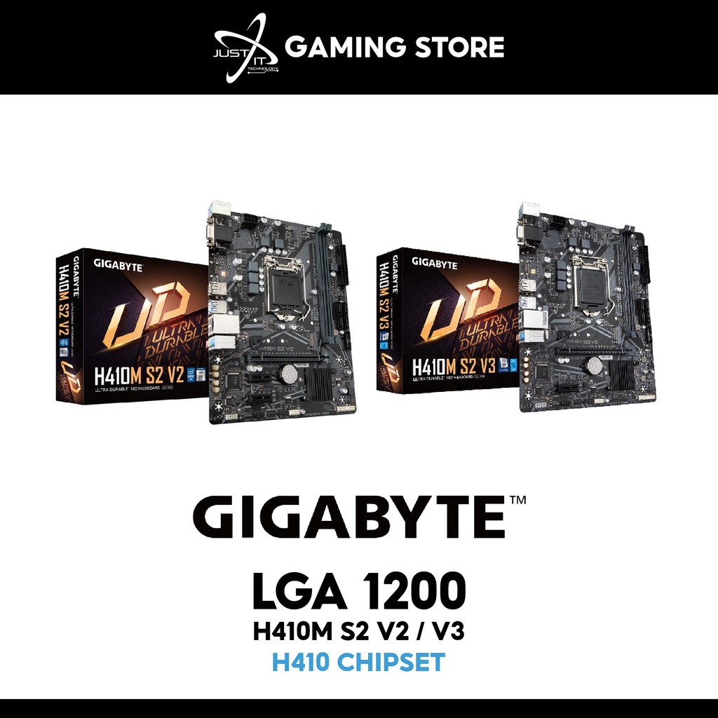 GIGABYTE H410M S2 V2 / V3 INTEL LGA1200 MOTHERBOARD COMBO INTEL G6405 ...