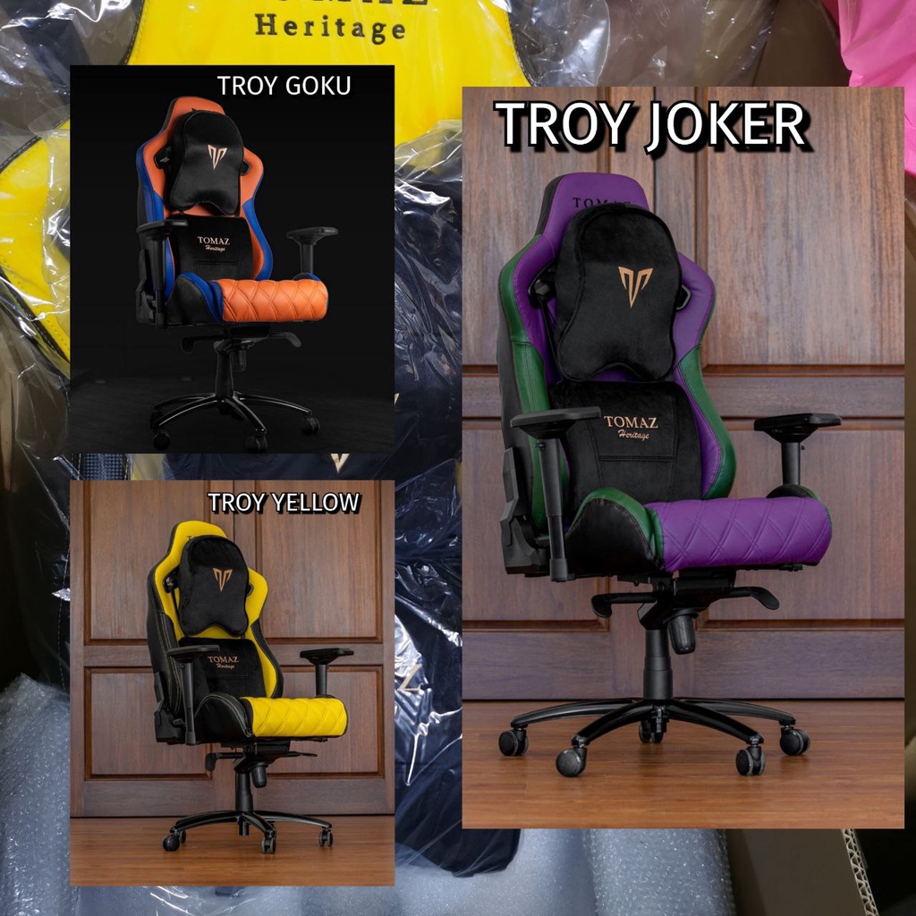READY STOCK !!! TOMAZ GAMING CHAIR TROY Shopee Malaysia