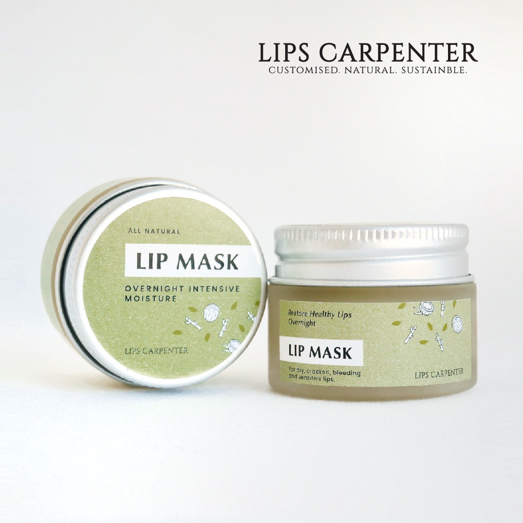 LIPS CARPENTER Lip Mask Natural Moisturising, Lip Treatment Eco