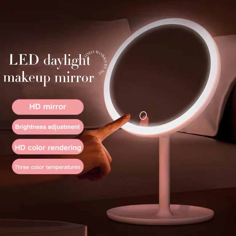 LED Daylight Makeup Mirror Brightness Adjustment HD Color Rendering