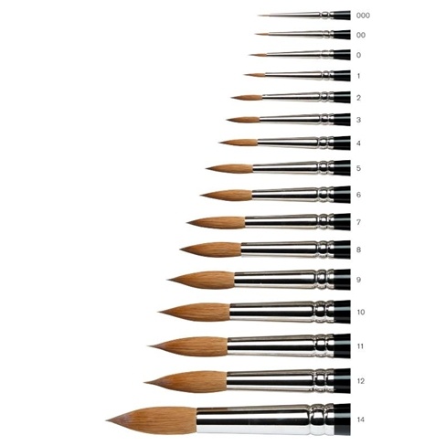 W&N SERIES 7 KOLINSKY SABLE BRUSH - ROUND (NO 000-6)