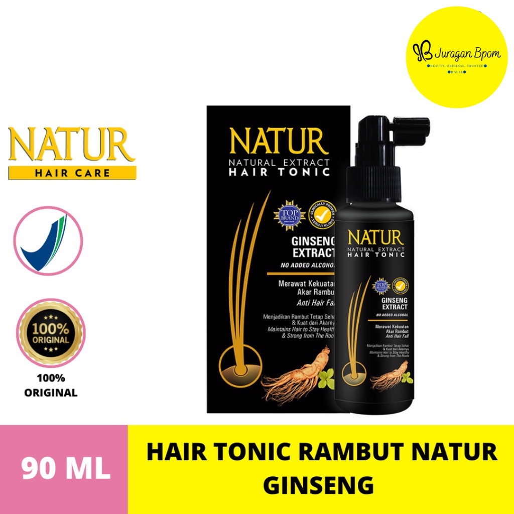 NATUR Hair TONIC HAIR Natural GINSENG 90ML Shopee Malaysia