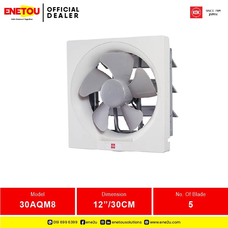 KDK 30AQM8 12" WALL MOUNT VENTILATING FAN Shopee Malaysia