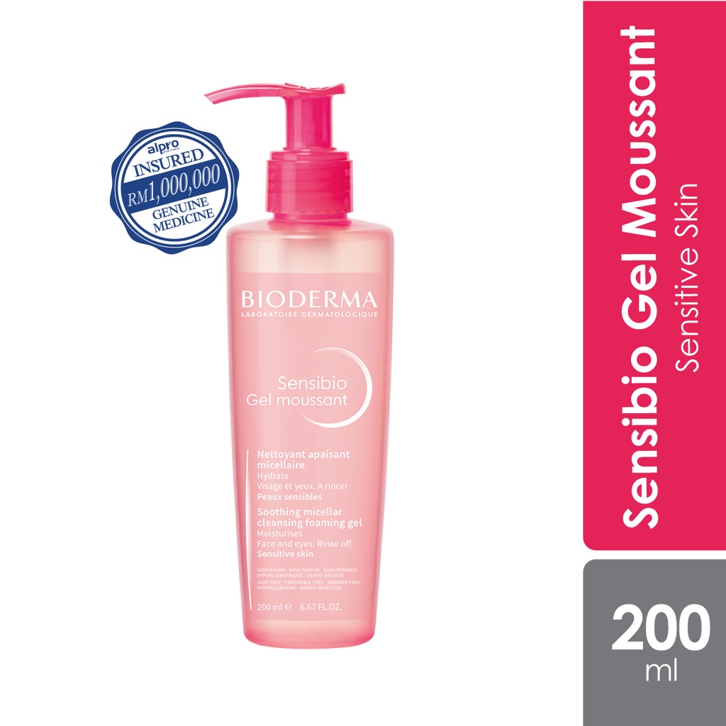Bioderma Sensibio Gel Moussant Cleanser For Sensitive Skin (200ml) Shopee Malaysia