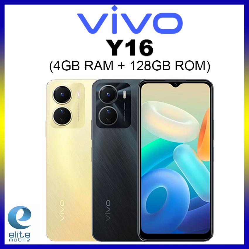 VIVO Y16 [4GB RAM+128GB ROM] Smartphone 6.51 inches, Mediatek MT6765 ...