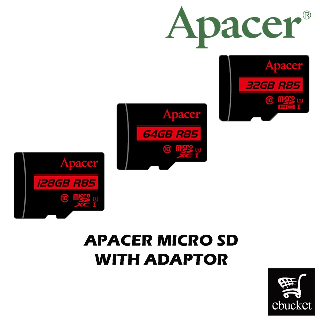 Apacer Micro SD Card U1 Class 10 32GB/64GB/128GB Shopee Malaysia
