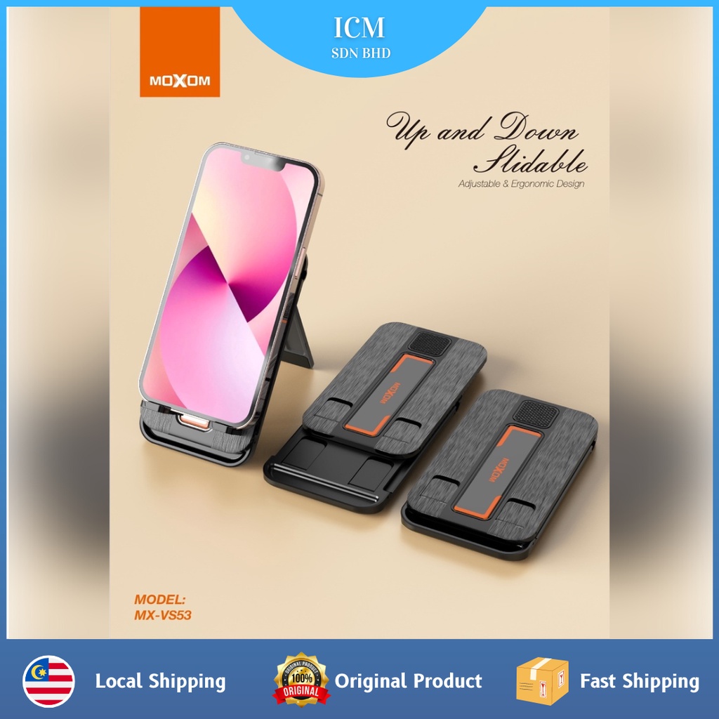 Desktop Phone Holder | Phone Stand Suitable For Mobile phone And Table (Moxom MX-VS53) | Phone Stand Holder