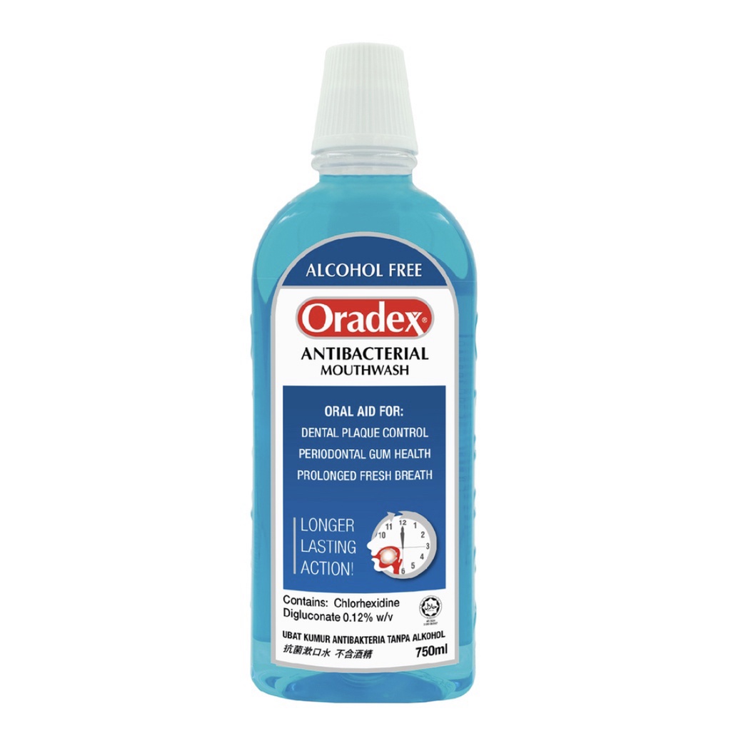 Oradex Antibacterial Mouthwash 750ml (EXP12/2024) Shopee Malaysia