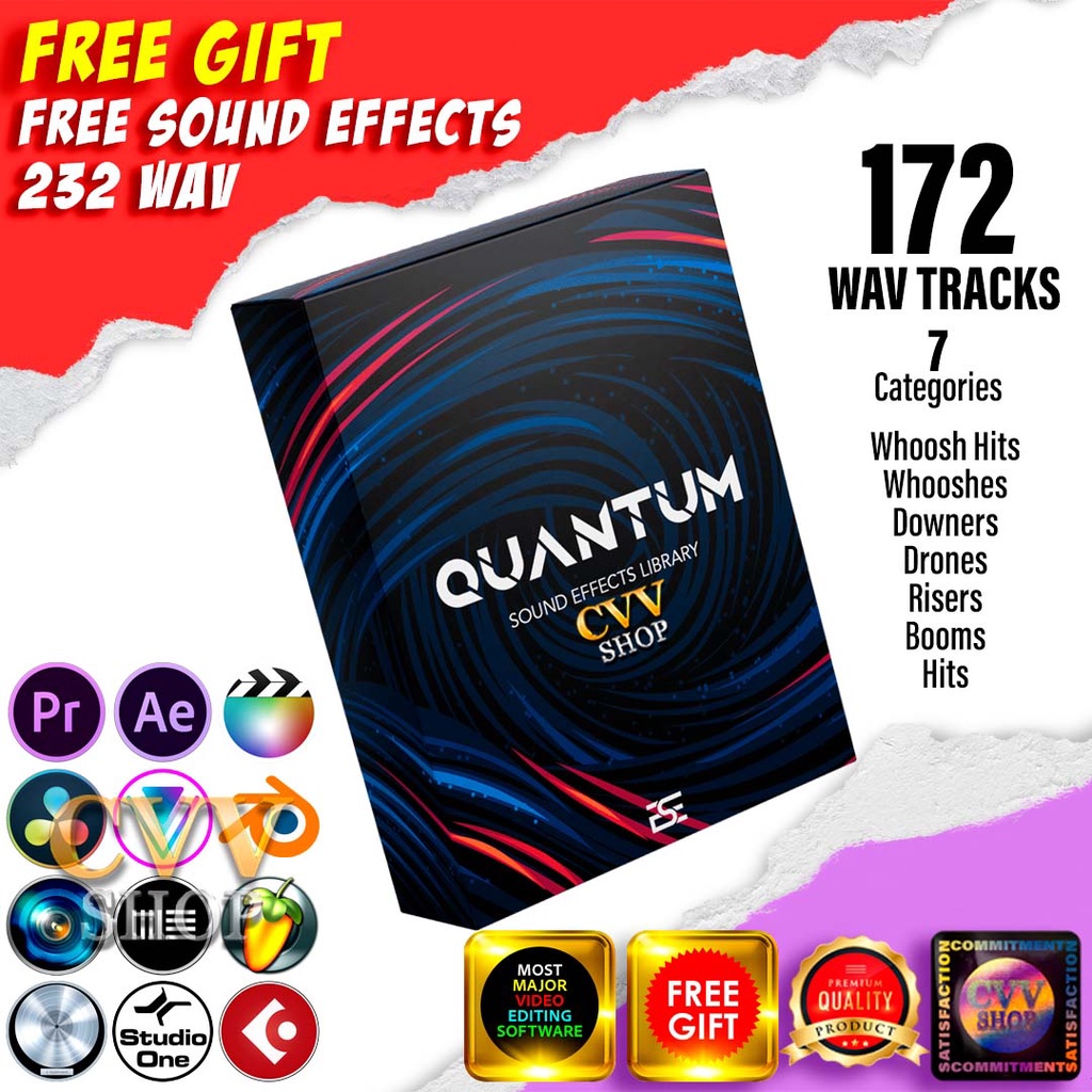 Sound Effects SFX - Quantum Sound Effects Library ESE - Video Audio Editing For Most Major Softwares