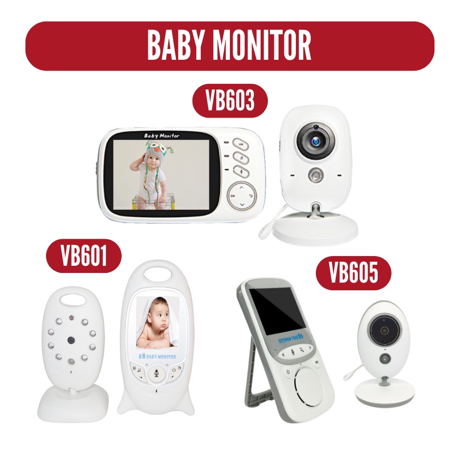 Mamachoo Baby Monitor Wireless Video Audio Portable VB601 VB603 VB605 Night Vision Camera 2 Way Walkie Talkie Lullaby