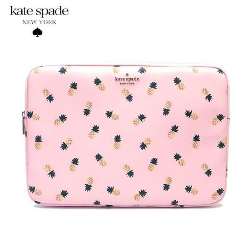 ??? KATE SPADE MULTI LEATHER LAPTOP BAG / LAPTOP CASE WITH ZIP  (PINEAPPLES IN PINK) STANDARD SIZE | Shopee Malaysia