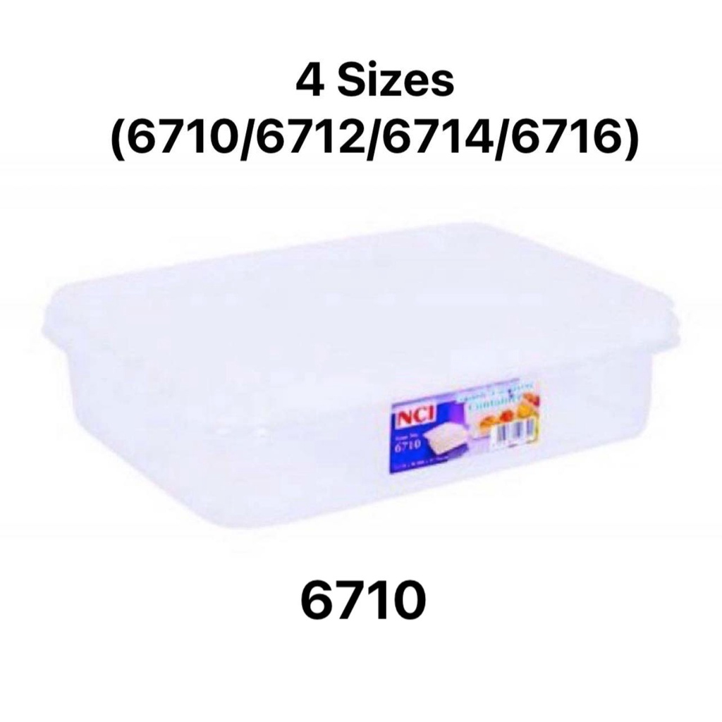 NCI 6710 BPAFree Plastic Multipurpose Food Container Storage Box