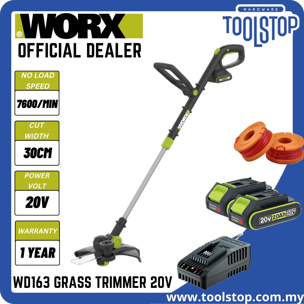 WORX WD163 GRASS TRIMMER 20V | Shopee Malaysia