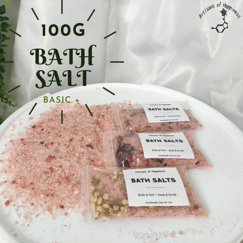 100g Bath Salt Body / Foot Soak / Scrub/ Rendam Kaki | Himalayan Pink ...